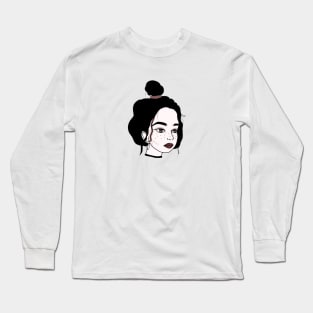 girl with freckles Long Sleeve T-Shirt